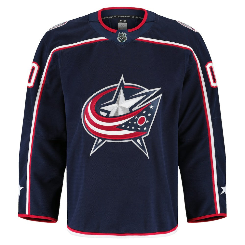 NHL Navy Columbus Blue Jackets Fanatics Home Authentic Pro Custom Jersey