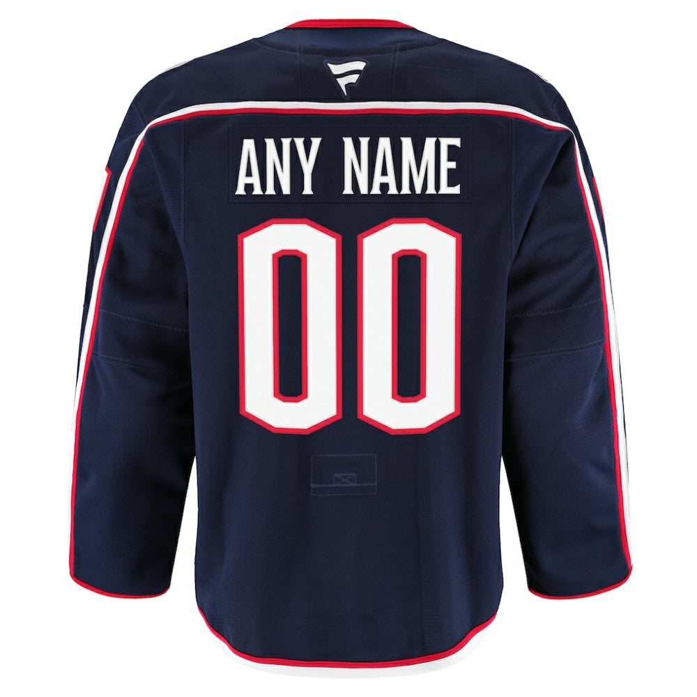 NHL Navy Columbus Blue Jackets Fanatics Home Authentic Pro Custom Jersey