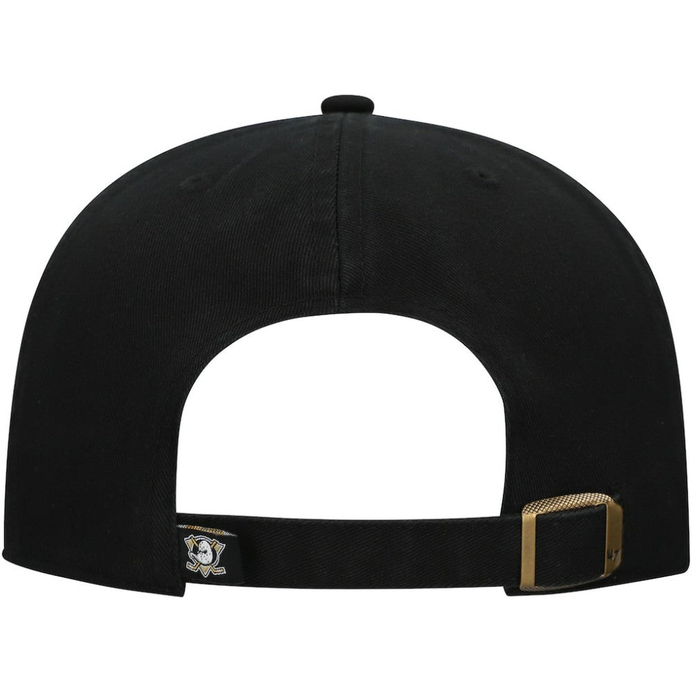 NHL Black Anaheim Ducks '47 Core Logo Clean Up Adjustable Hat