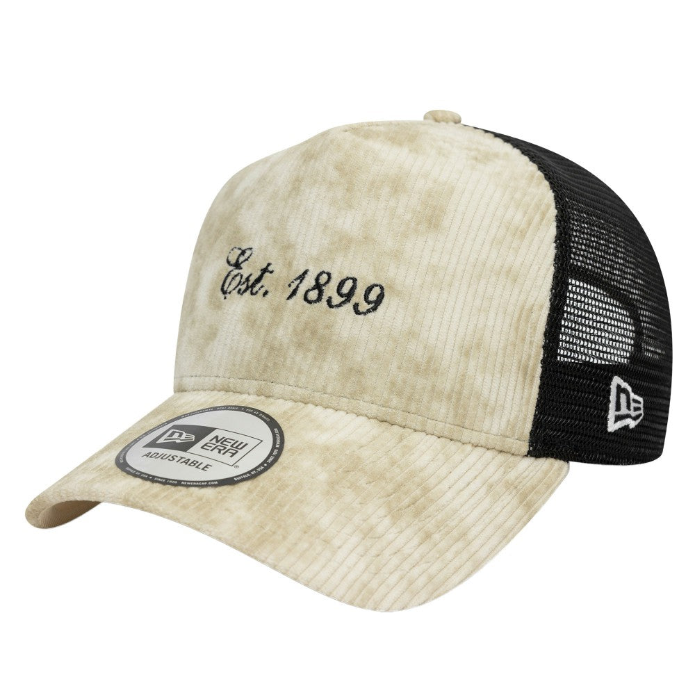 AC Milan New Era Corduroy Trucker Adjustable Hat - New Era Tan