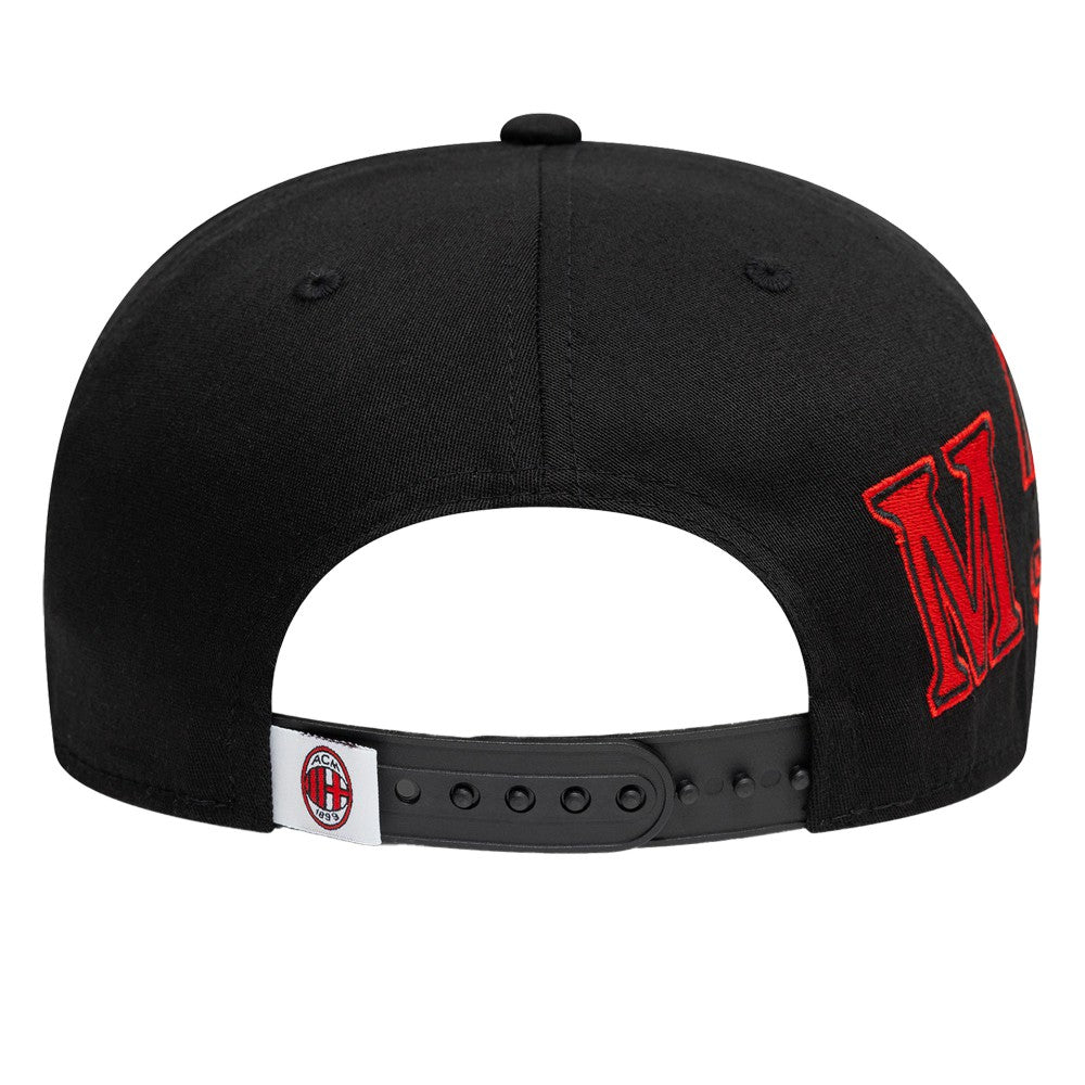 AC Milan New Era 9FIFTY Stretch-Snap Adjustable Hat - New Era Black/Denim