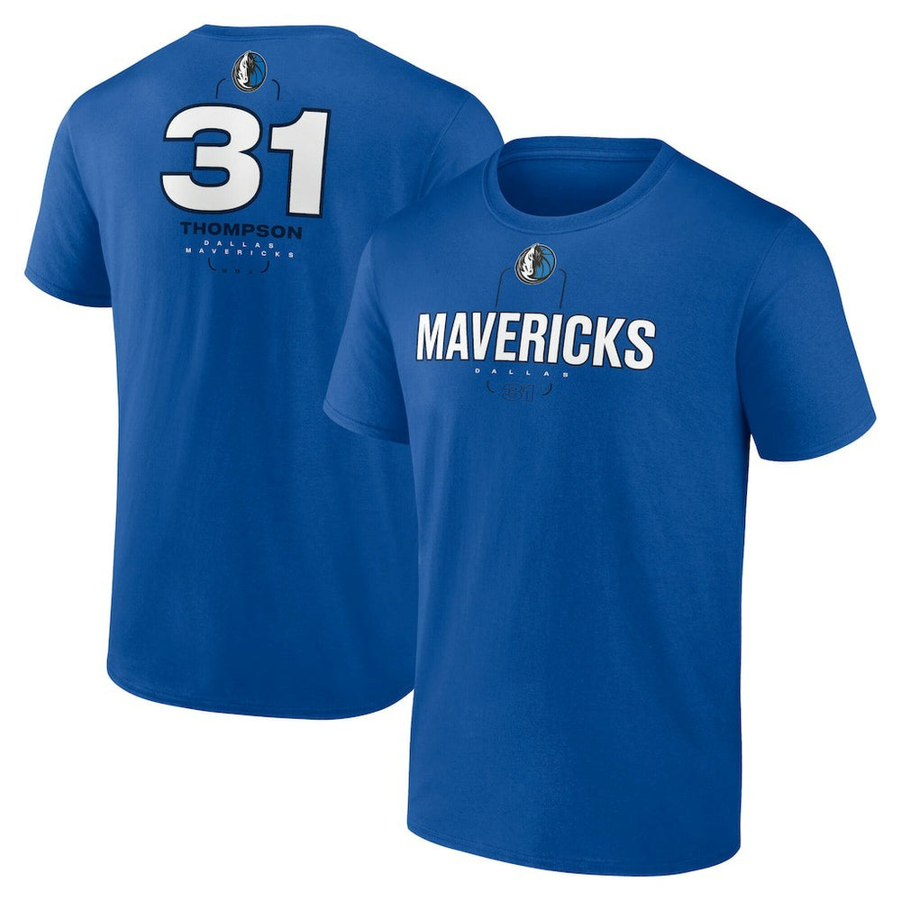 NBA Klay Thompson Dallas Mavericks Behind The Back Name & Number T-Shirt - Blue for sale