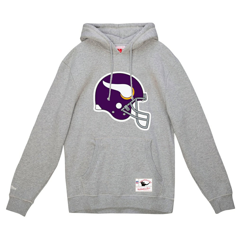 Helmet Logo Vintage Pullover Hoodie - Minnesota Vikings