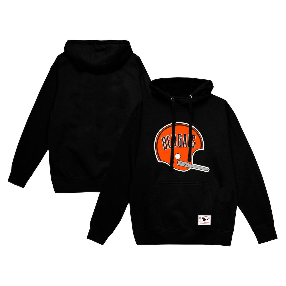 Helmet Logo Vintage Pullover Hoodie - Cincinnati Bengals