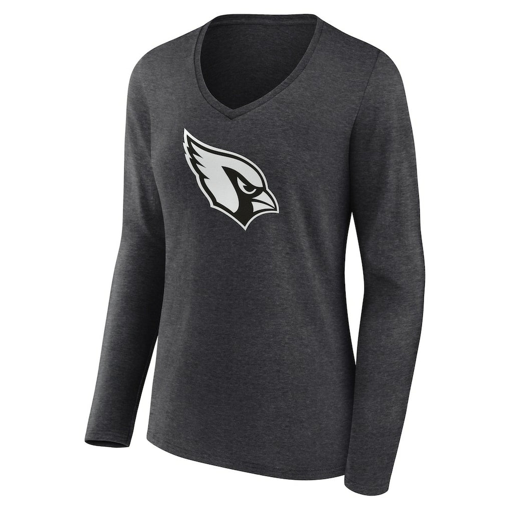 Women's Personalized Name & Number Monochrome V-neck T-Shirt - Arizona Cardinals