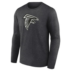 Personalized Name & Number Monochrome Long Sleeve T-Shirt - Atlanta Falcons