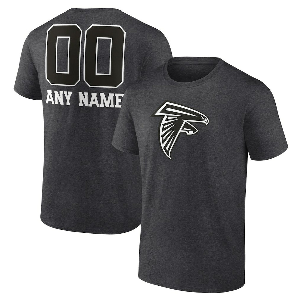 Personalized Name & Number Monochrome T-Shirt - Atlanta Falcons
