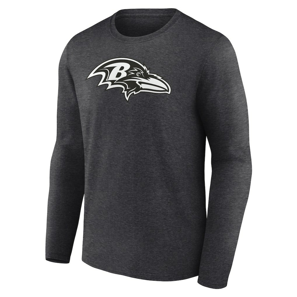Personalized Name & Number Monochrome Long Sleeve T-Shirt - Baltimore Ravens