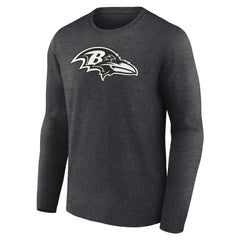 Personalized Name & Number Monochrome Long Sleeve T-Shirt - Baltimore Ravens