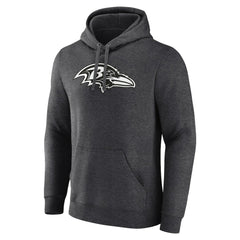 Personalized Name & Number Monochrome Pullover Hoodie - Baltimore Ravens