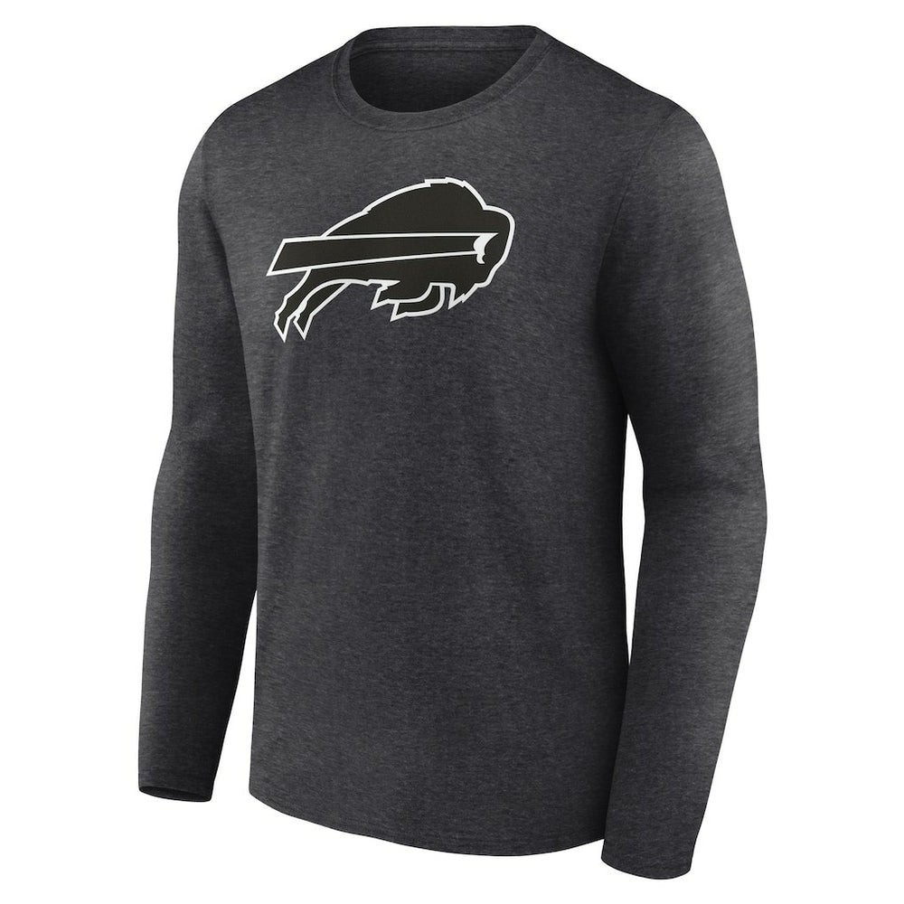 Personalized Name & Number Monochrome Long Sleeve T-Shirt - Buffalo Bills