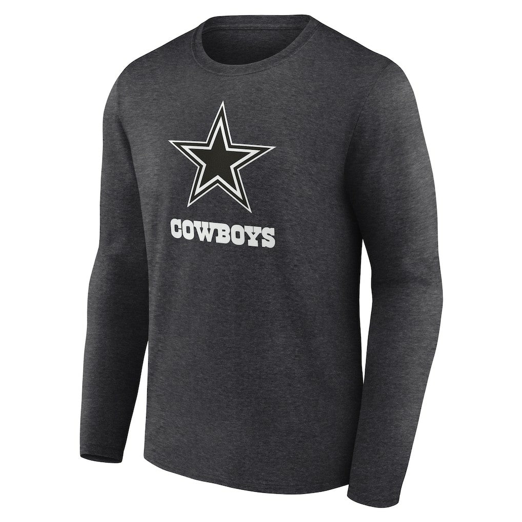Personalized Name & Number Monochrome Long Sleeve T-Shirt - Dallas Cowboys