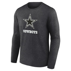 Personalized Name & Number Monochrome Long Sleeve T-Shirt - Dallas Cowboys