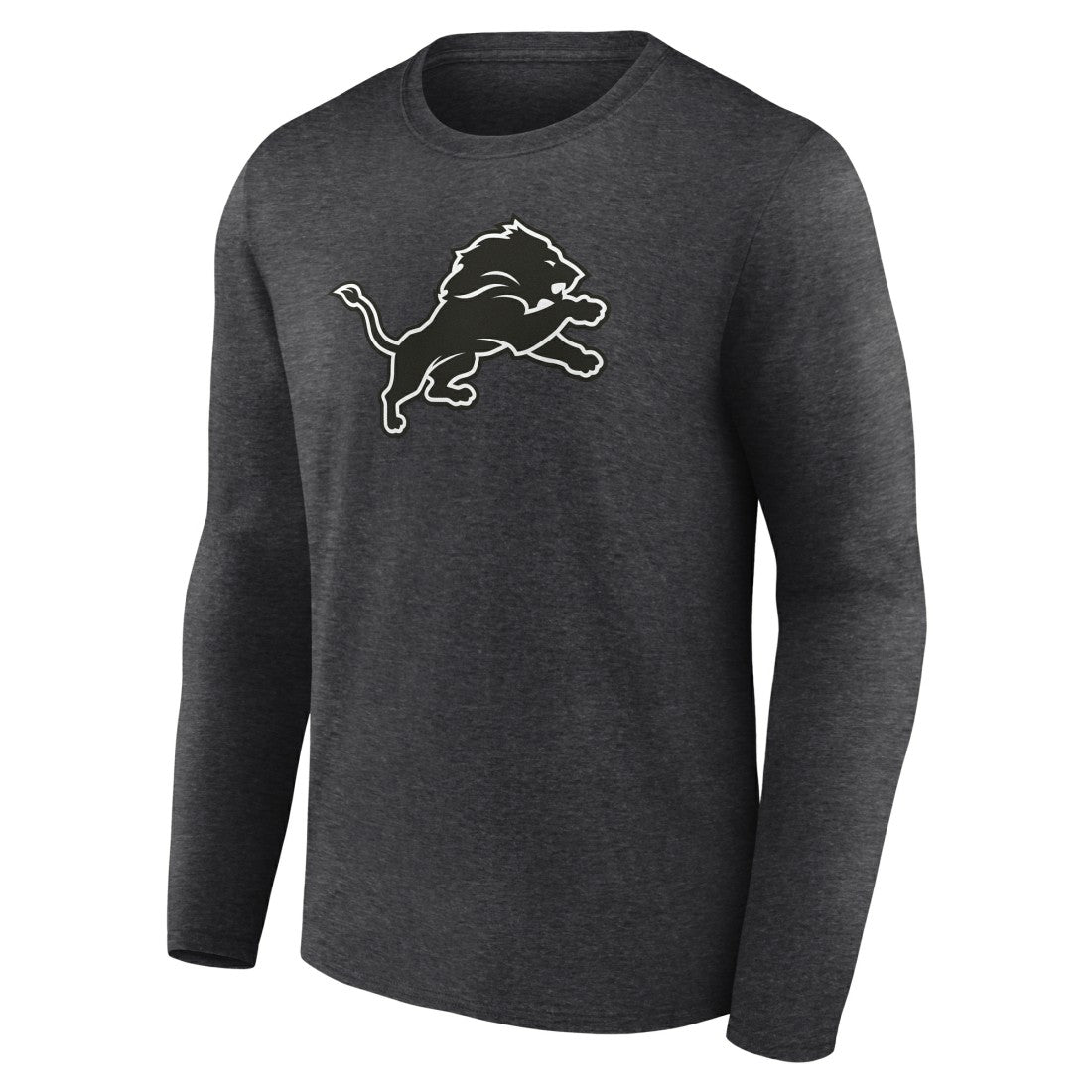 Personalized Name & Number Monochrome Long Sleeve T-Shirt - Detroit Lions