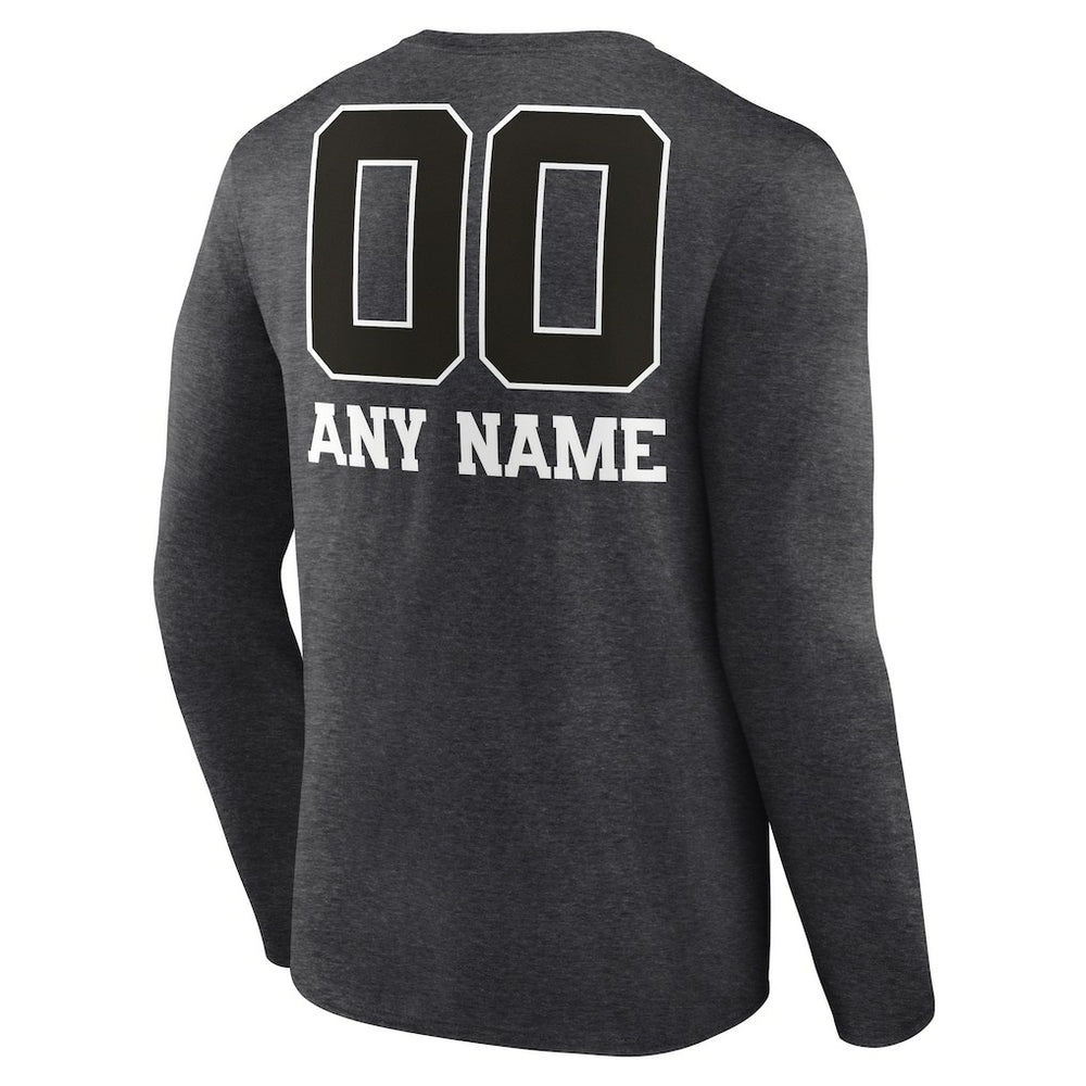Personalized Name & Number Monochrome Long Sleeve T-Shirt - Indianapolis Colts