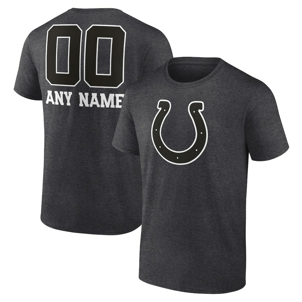 Personalized Name & Number Monochrome T-Shirt - Indianapolis Colts