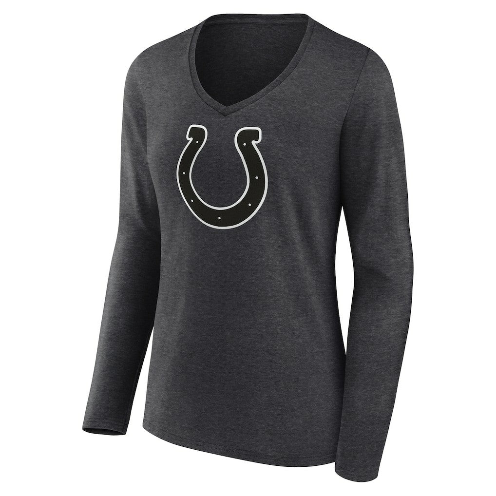 Women's Personalized Name & Number Monochrome V-neck T-Shirt - Indianapolis Colts