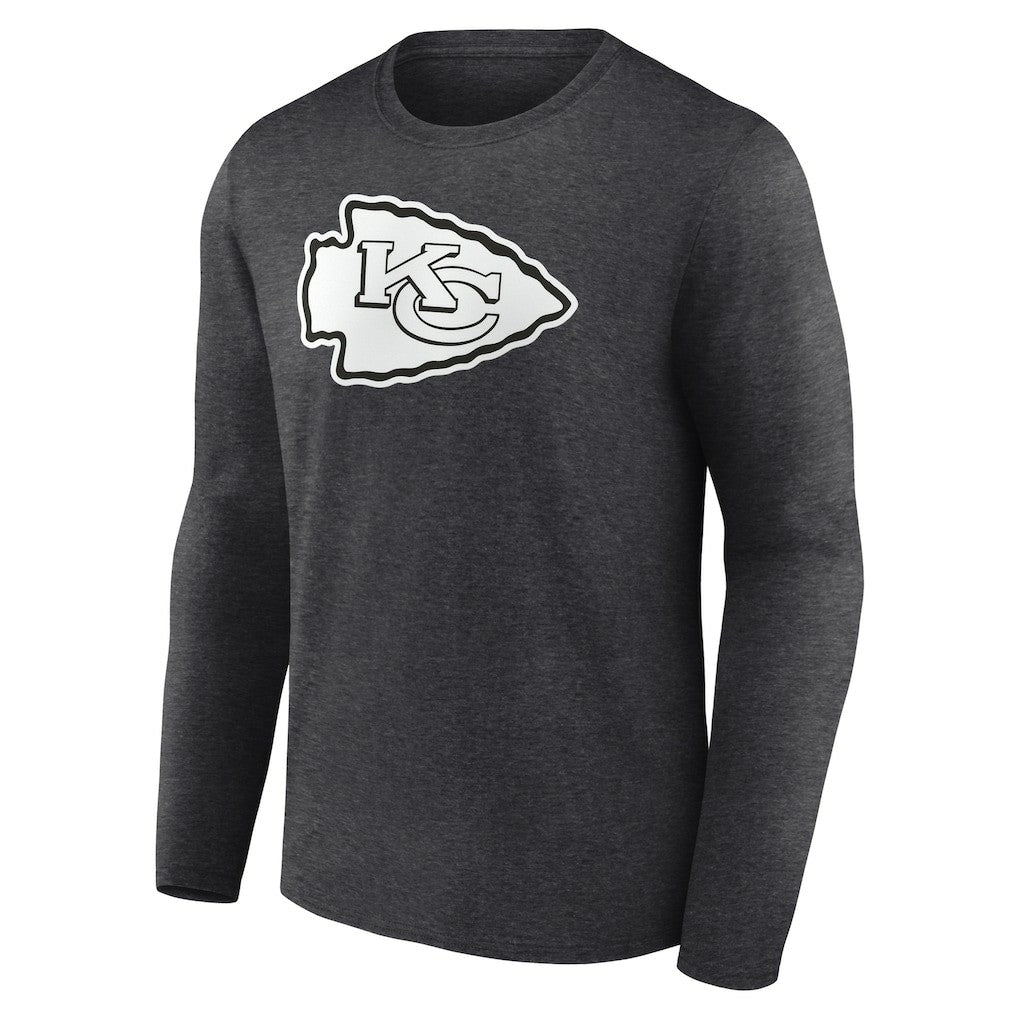 Personalized Name & Number Monochrome Long Sleeve T-Shirt - Kansas City Chiefs
