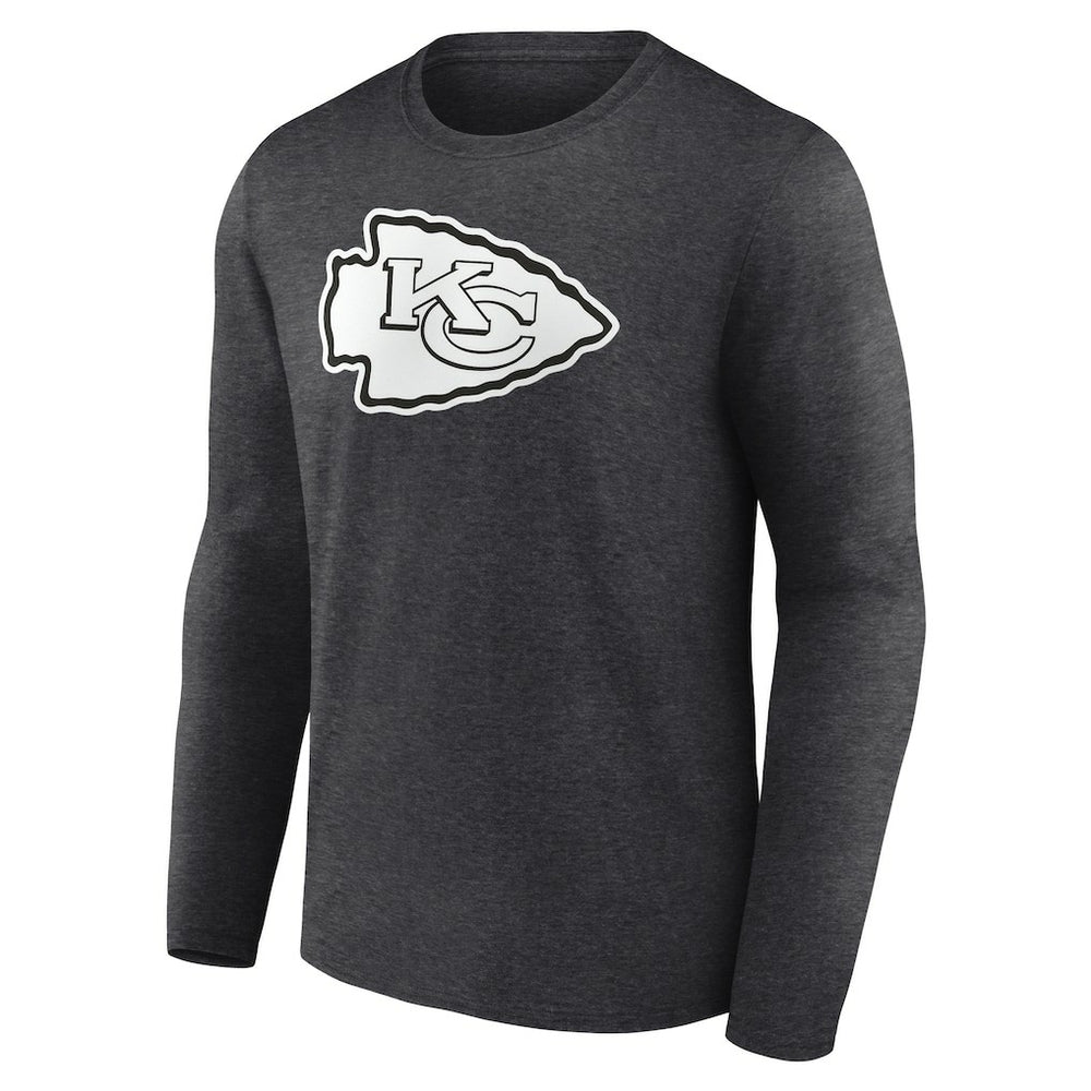 Personalized Name & Number Monochrome Long Sleeve T-Shirt - Kansas City Chiefs