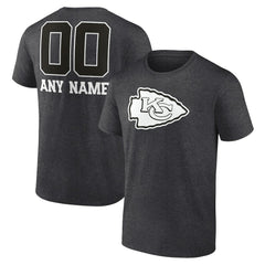 Personalized Name & Number Monochrome T-Shirt - Kansas City Chiefs