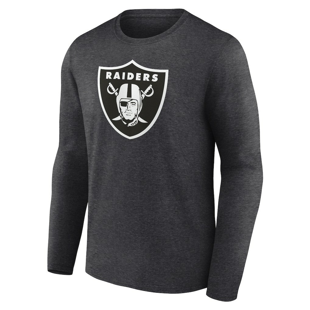 Personalized Name & Number Monochrome Long Sleeve T-Shirt - Las Vegas Raiders