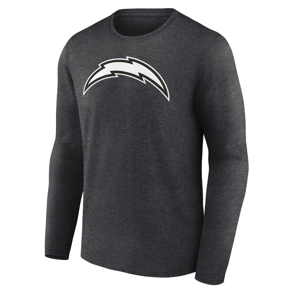 Personalized Name & Number Monochrome Long Sleeve T-Shirt - Los Angeles Chargers