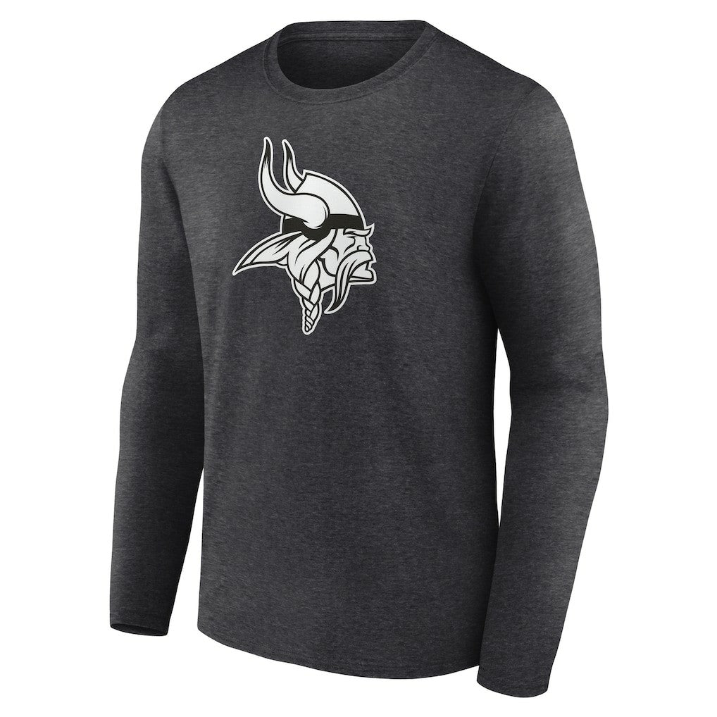 Personalized Name & Number Monochrome Long Sleeve T-Shirt - Minnesota Vikings