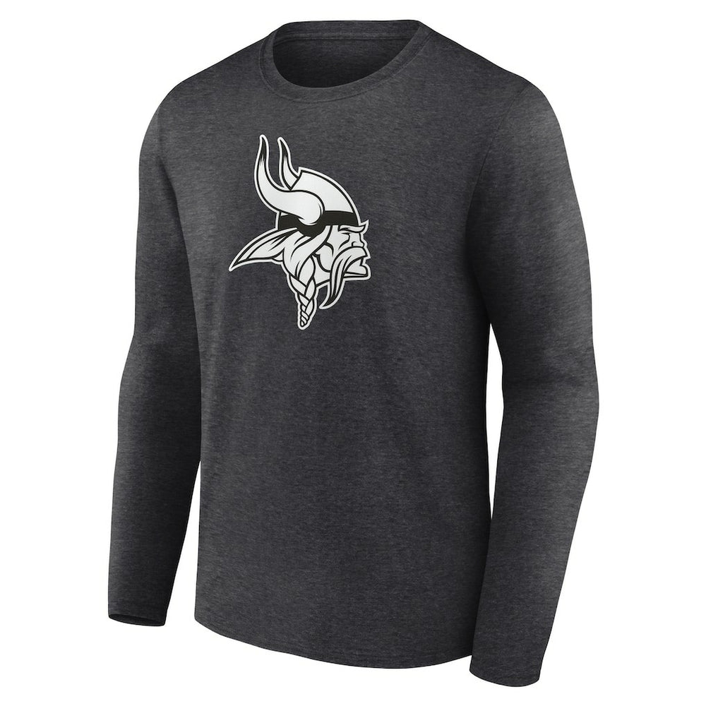 Personalized Name & Number Monochrome Long Sleeve T-Shirt - Minnesota Vikings