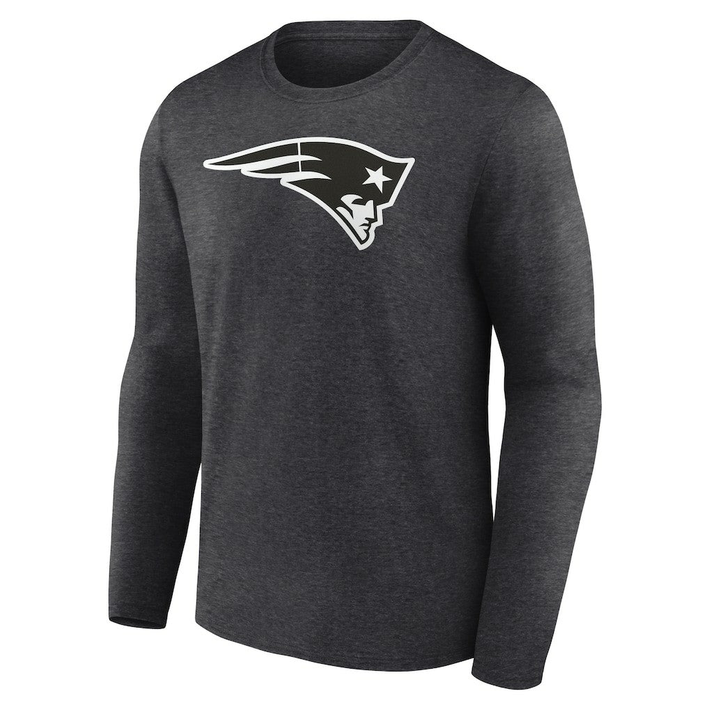 Personalized Name & Number Monochrome Long Sleeve T-Shirt - New England Patriots