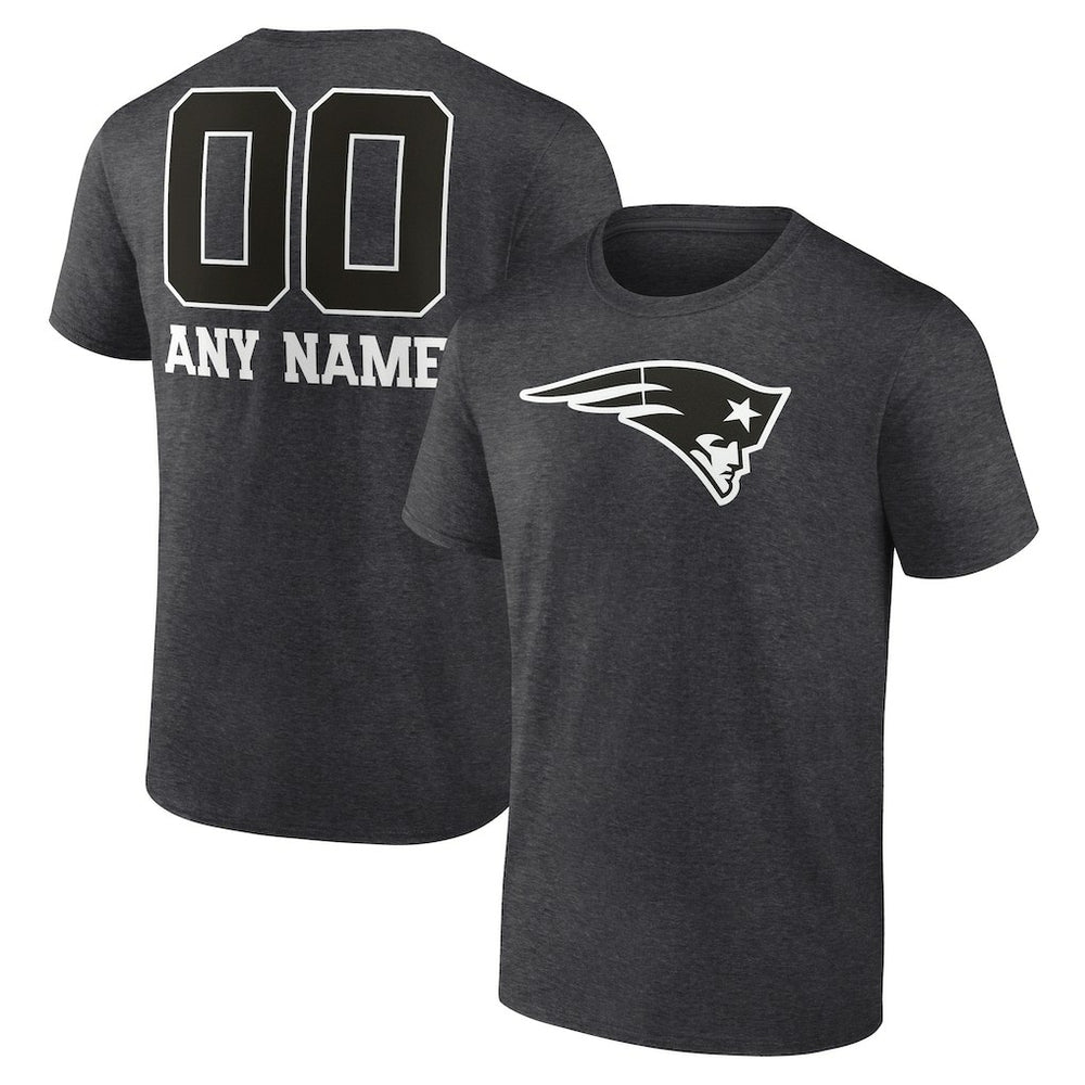 Personalized Name & Number Monochrome T-Shirt - New England Patriots