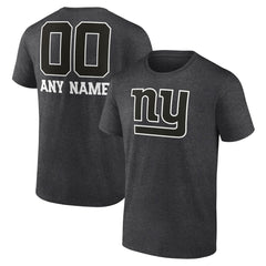 Personalized Name & Number Monochrome T-Shirt - New York Giants