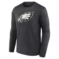Personalized Name & Number Monochrome Long Sleeve T-Shirt - Philadelphia Eagles