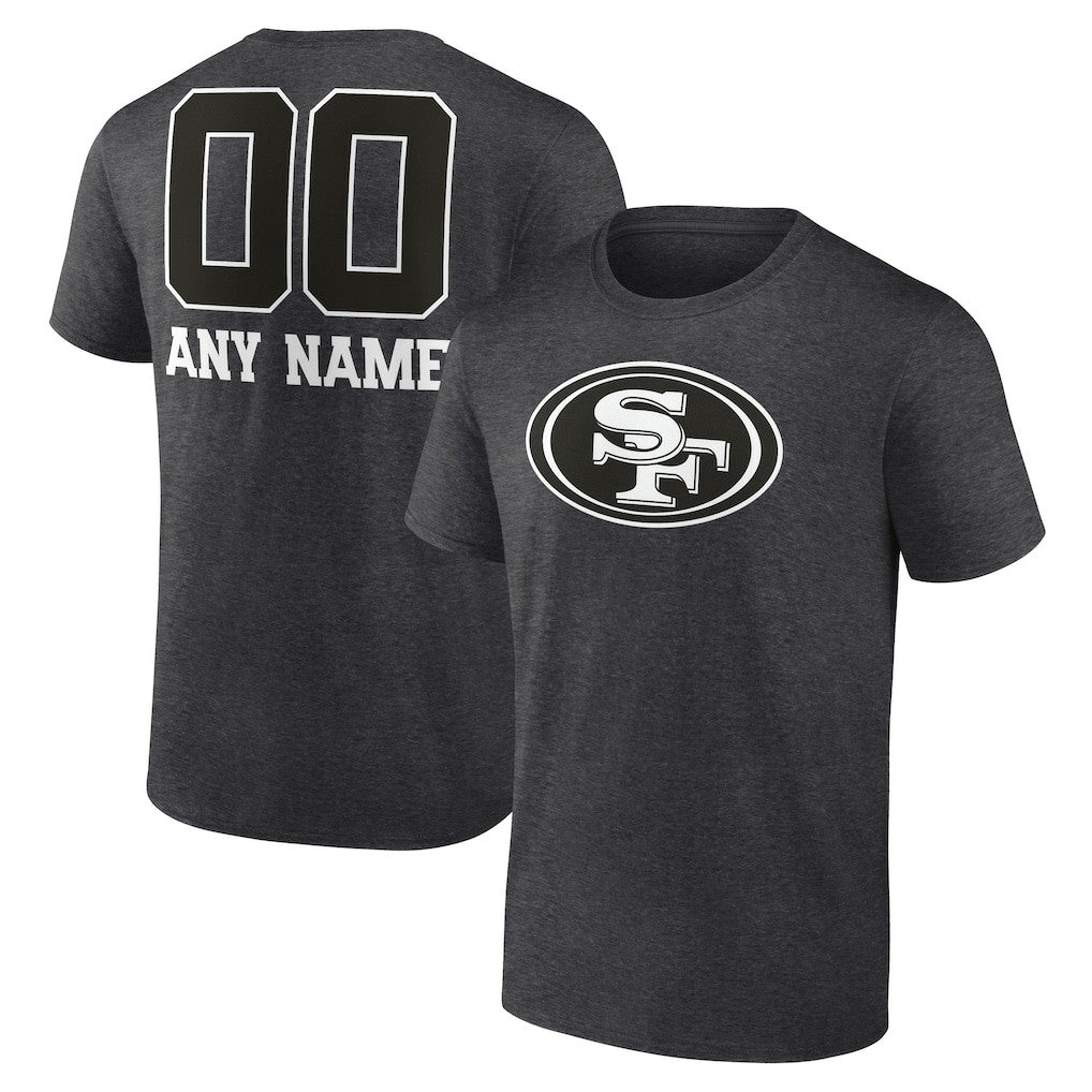Personalized Name & Number Monochrome T-Shirt - San Francisco 49ers