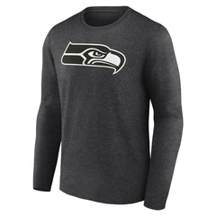 Personalized Name & Number Monochrome Long Sleeve T-Shirt - Seattle Seahawks