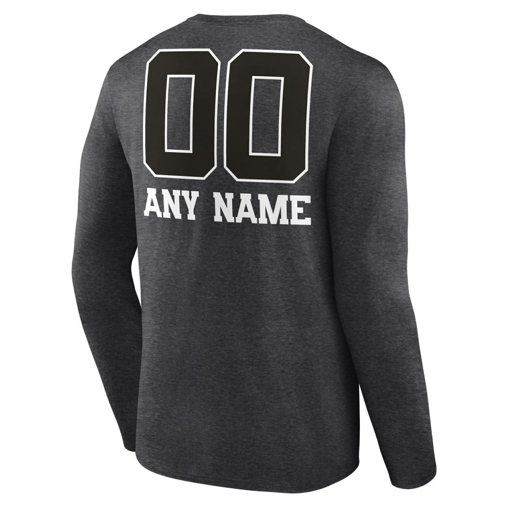 Personalized Name & Number Monochrome Long Sleeve T-Shirt - Seattle Seahawks