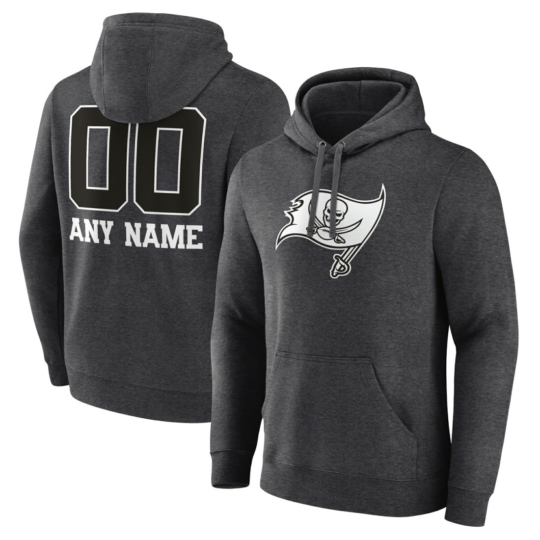 Personalized Name & Number Monochrome Pullover Hoodie - Tampa Bay Buccaneers