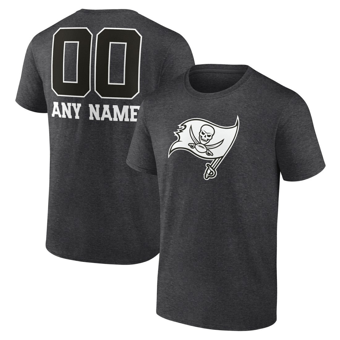 Personalized Name & Number Monochrome T-Shirt - Tampa Bay Buccaneers