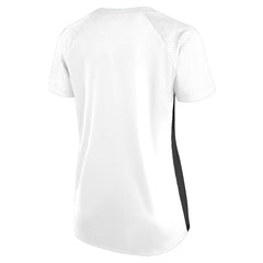 Women's Plus Size Glitter Lace-Up V- Neck T-Shirt - Las Vegas Raiders