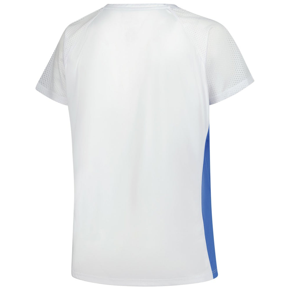Women's Plus Size Glitter Lace-Up V- Neck T-Shirt - Detroit Lions