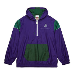 NBA Milwaukee Bucks Unisex Hardwood Classics Team OG 3.0 Anorak Half-Zip Windbreaker Jacket