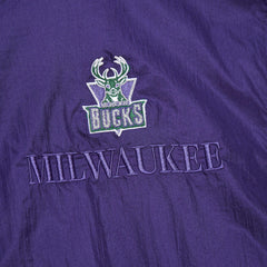 NBA Milwaukee Bucks Unisex Hardwood Classics Team OG 3.0 Anorak Half-Zip Windbreaker Jacket