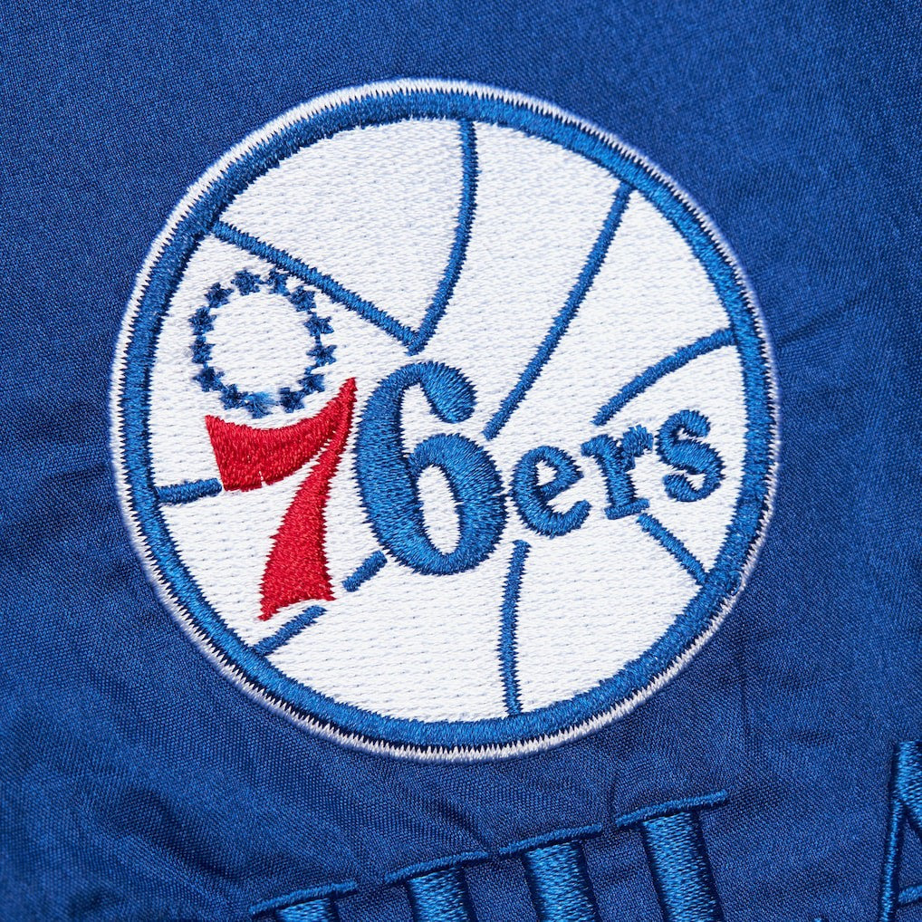 NBA Philadelphia 76ers Unisex Hardwood Classics Team OG 3.0 Anorak Half-Zip Windbreaker Jacket