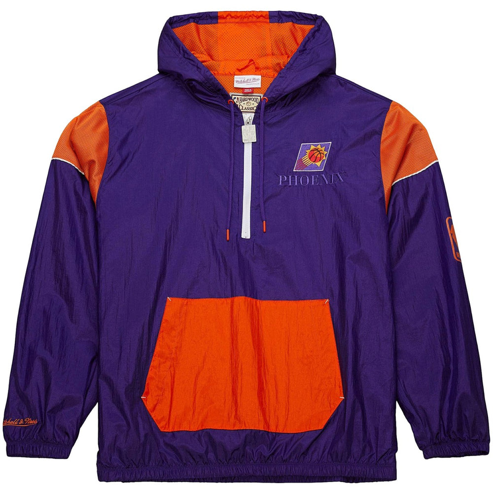 NBA Phoenix Suns Unisex Hardwood Classics Team OG 3.0 Anorak Half-Zip Windbreaker Jacket