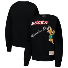 NBA Milwaukee Bucks Women's Hardwood Classics Home Team Pullover Sweatshirt