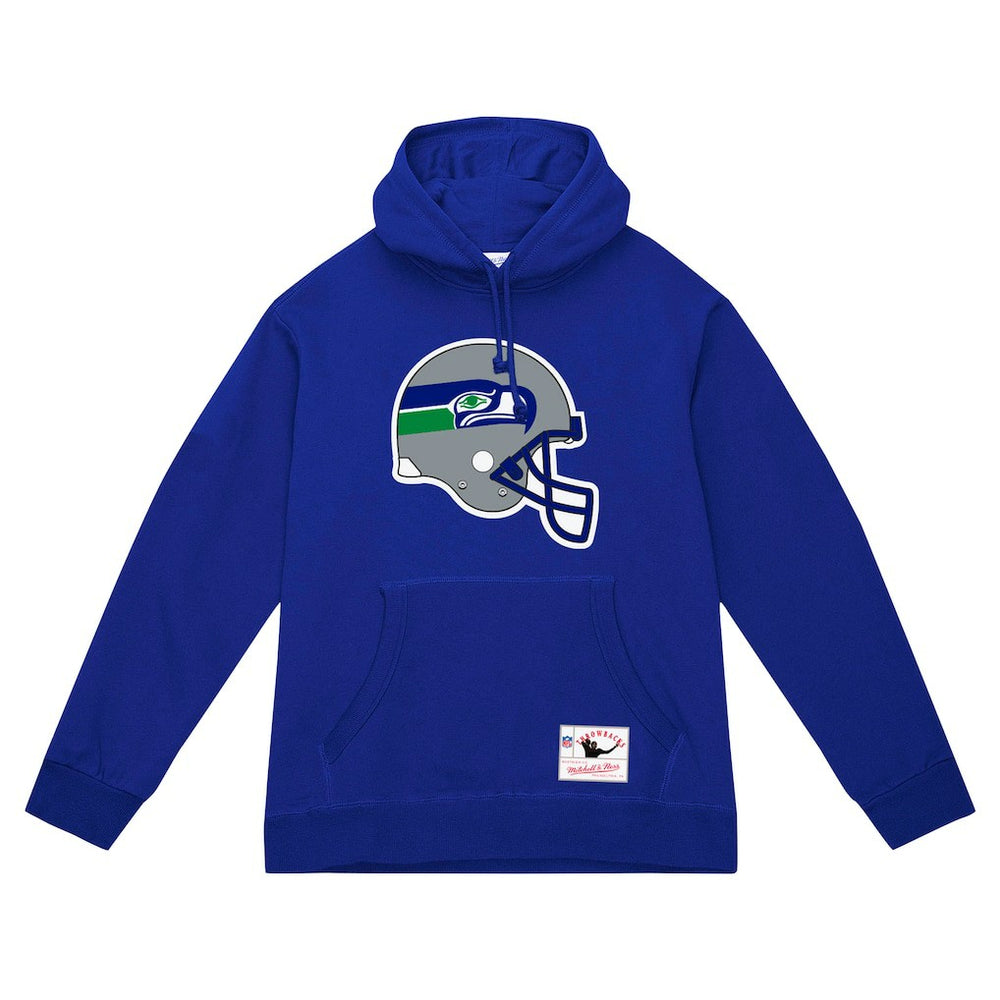 Helmet Logo Vintage Pullover Hoodie - Seattle Seahawks