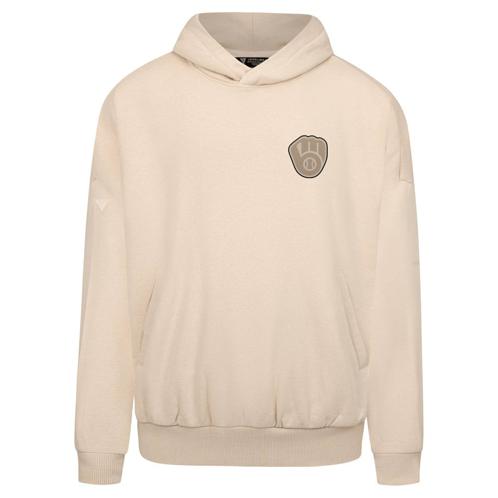 MLB Milwaukee Brewers Levelwear Contact Oversized Pullover Hoodie