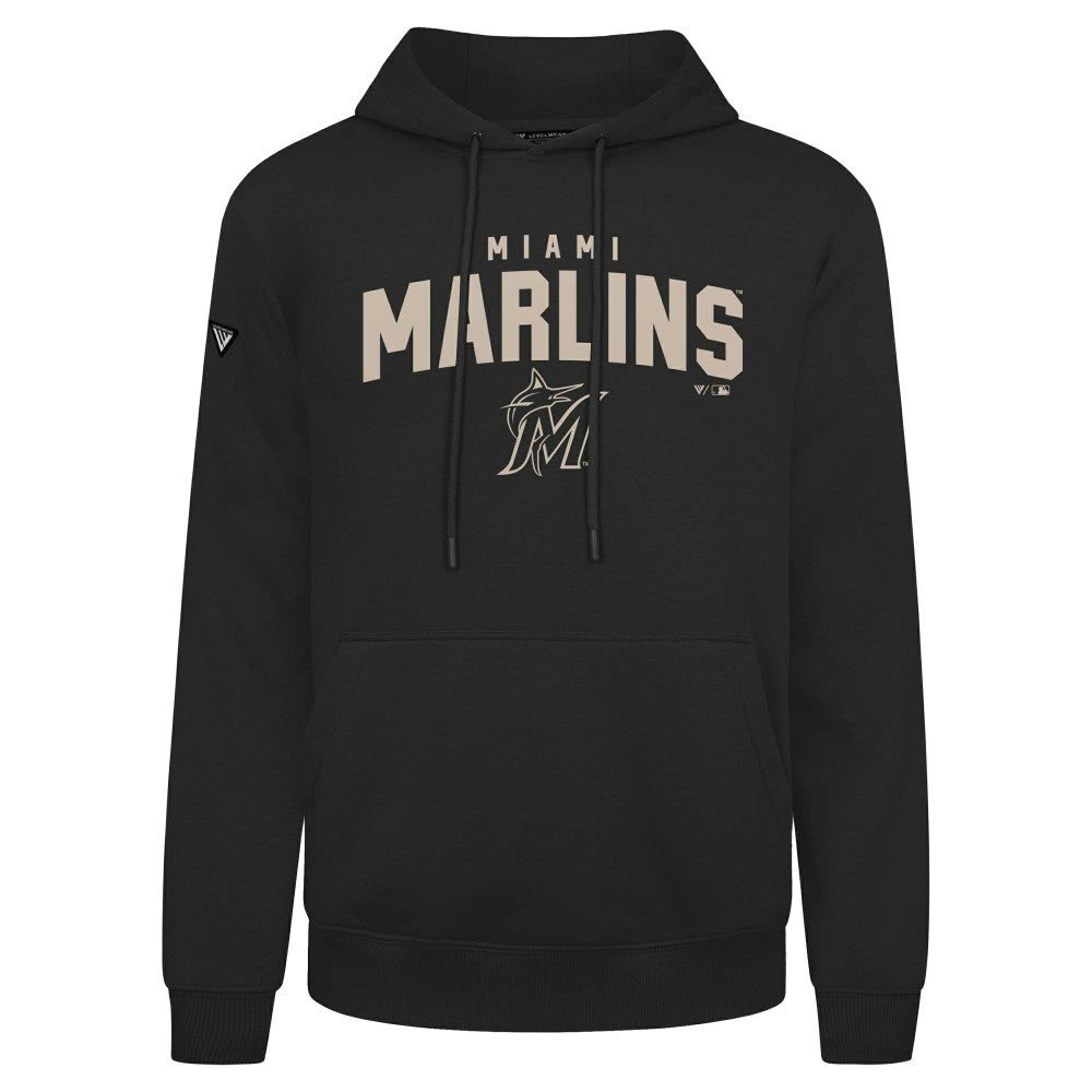 MLB Miami Marlins Levelwear Podium Team Arch Pullover Hoodie