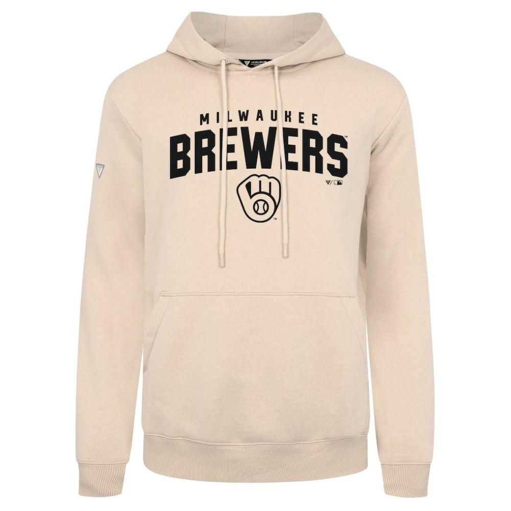 MLB Milwaukee Brewers Levelwear Podium Team Arch Pullover Hoodie