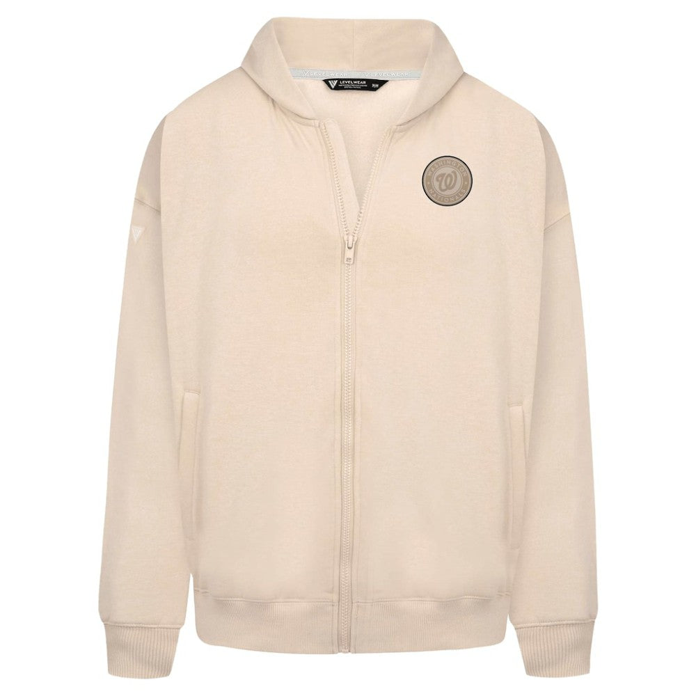 MLB Washington Nationals Levelwear Uphill Oversized Full-Zip Hoodie