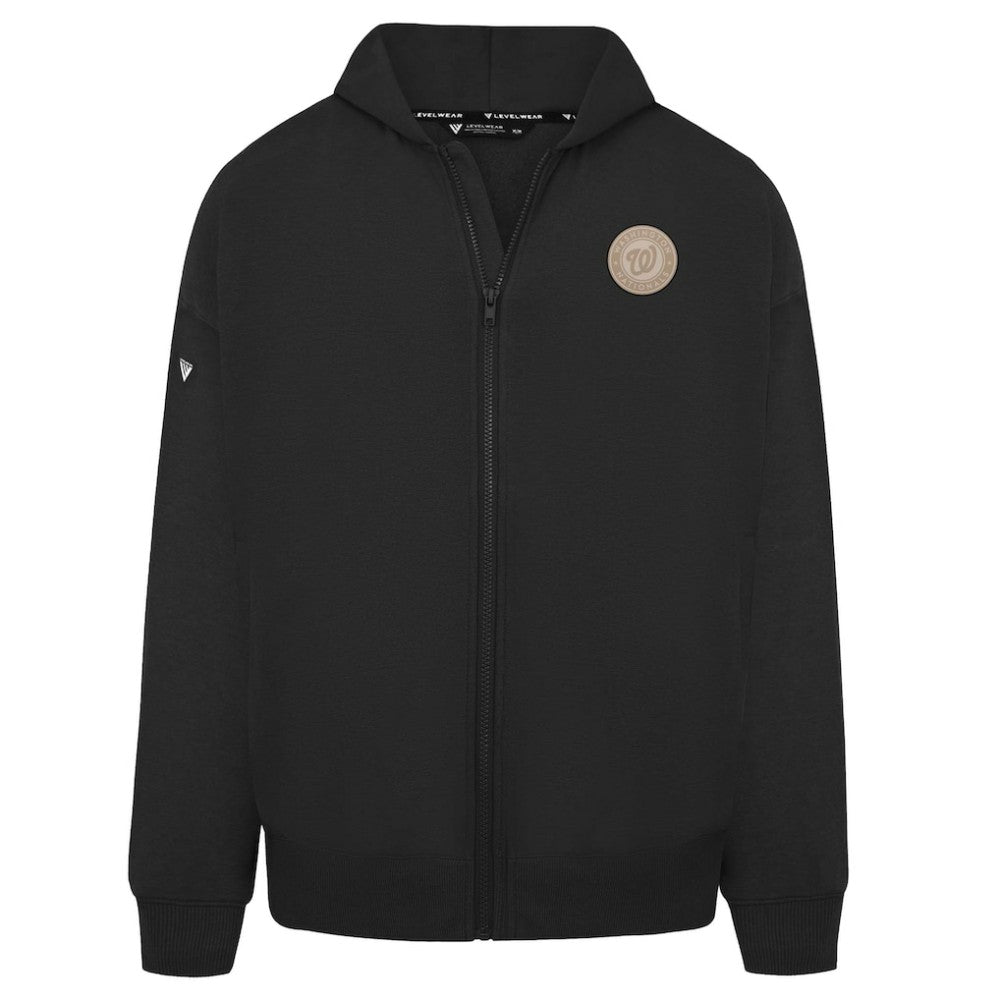 MLB Washington Nationals Levelwear Uphill Oversized Full-Zip Hoodie